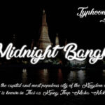 Midnight Bangkok Font Poster 1