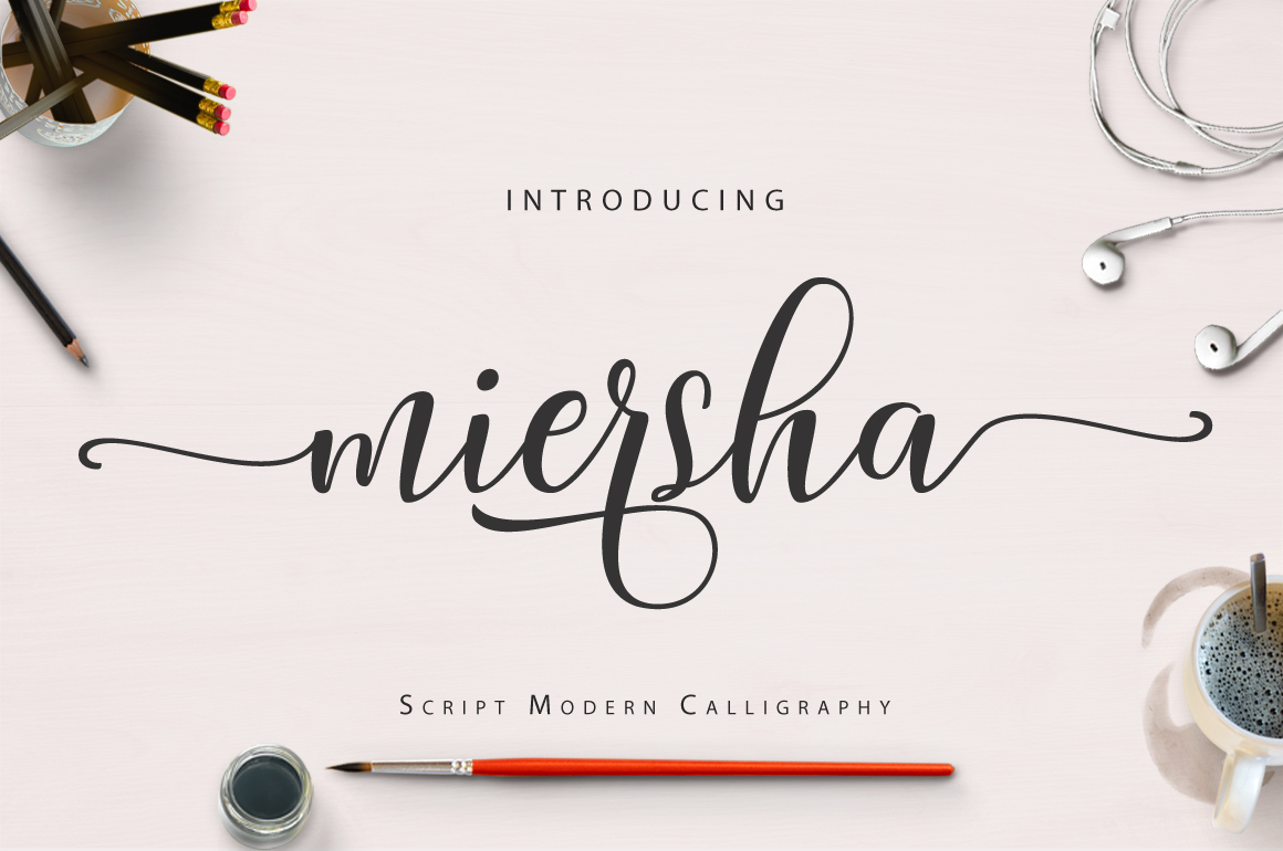 Miersha Font Poster 1