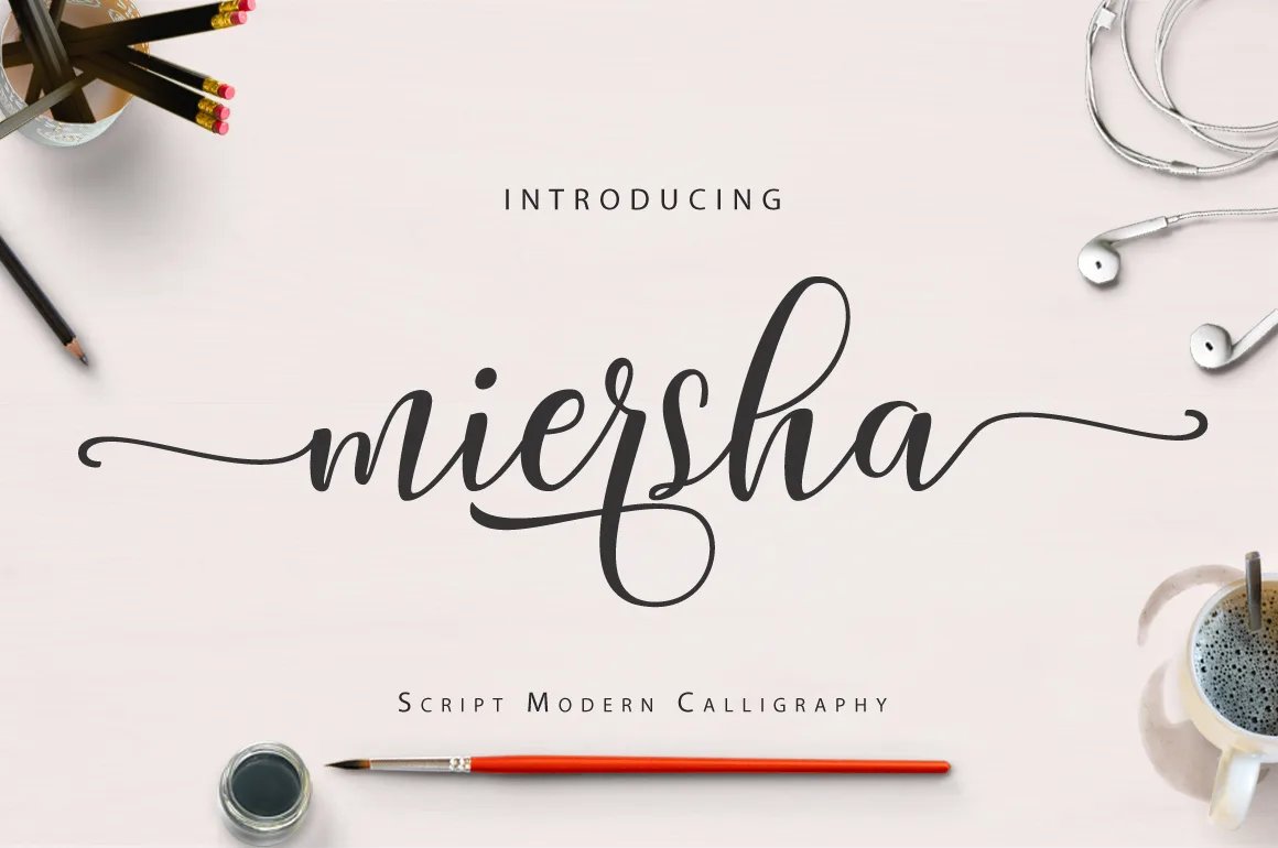 Miersha Font Miersha Font Poster 1