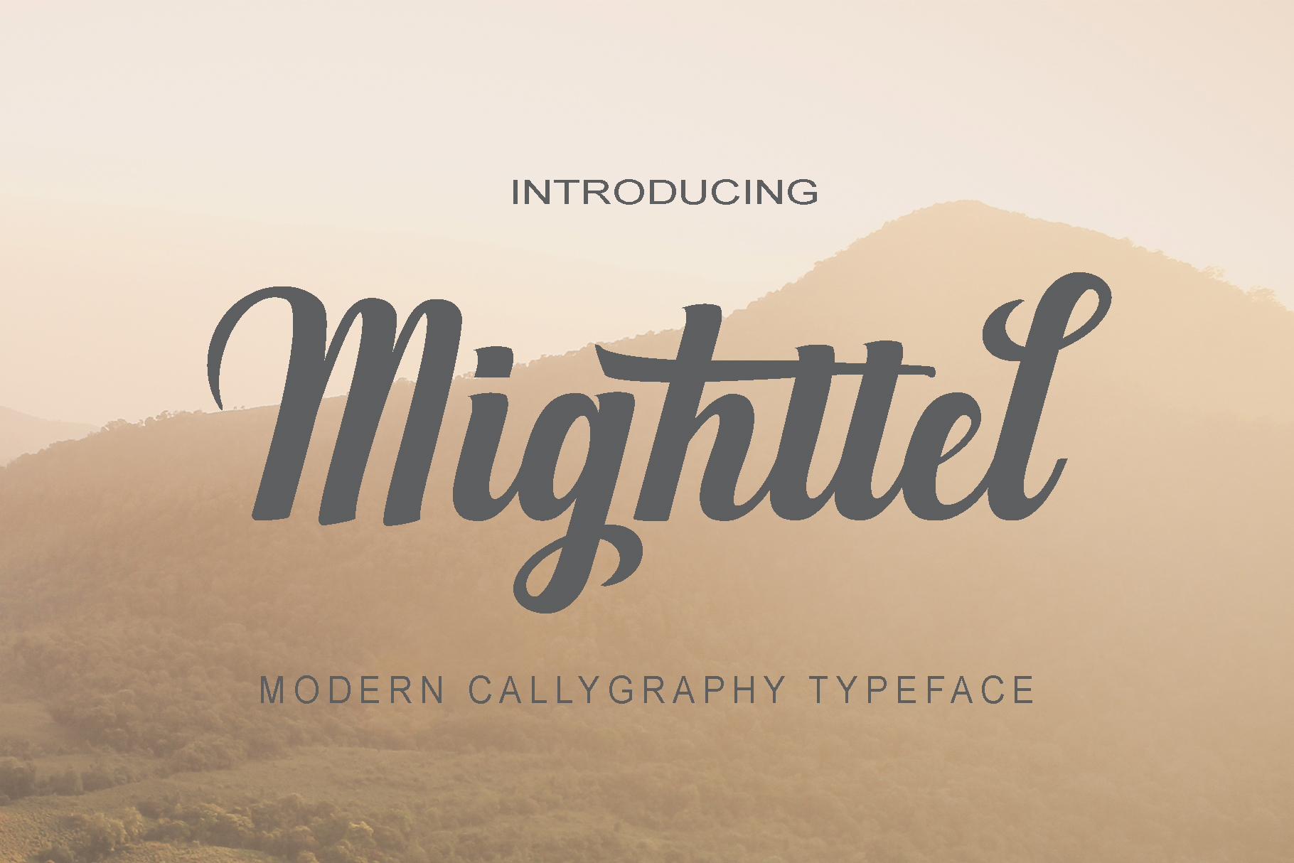 Mighttel Font Poster 1