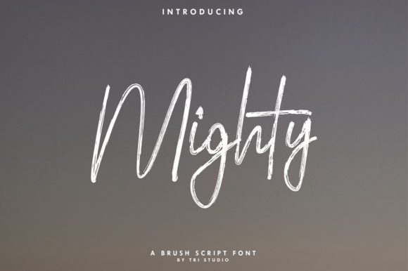 Mighty Font Poster 1