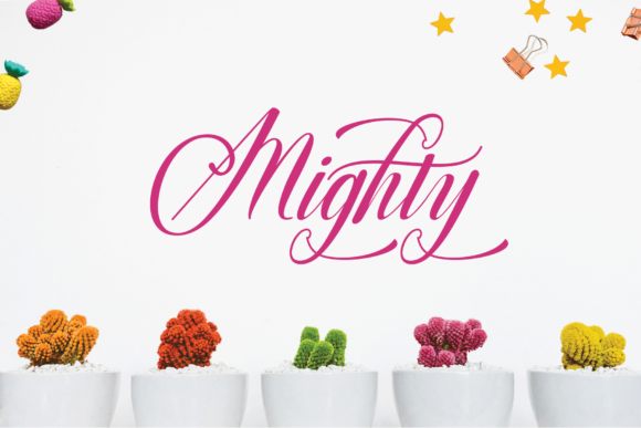 Mighty Font Poster 1