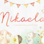 Mikaela Script Font Poster 1