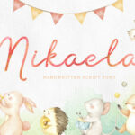 Mikaela Script Font Poster 1