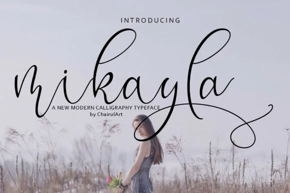 Mikayla Script Font Mikayla Script Font Poster 1