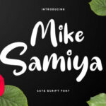 Mike Samiya Font Poster 1