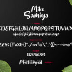 Mike Samiya Font Poster 6