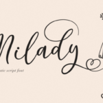 Milady Font Poster 1