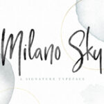 Milano Sky Script Font Poster 1