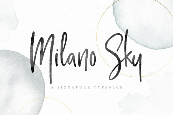 Milano Sky Script Font Poster 1