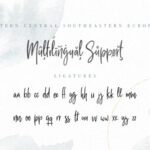 Milano Sky Script Font Poster 7