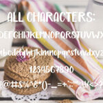Milk and Cookies Font Poster 4