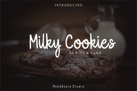 Milky Cookies Font Milky Cookies Font Poster 1