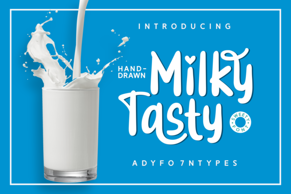 Milky Tasty Font Poster 1