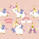 Milky Unicorn Font Poster 3