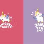 Milky Unicorn Font Poster 4