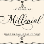 Millenial Script Font Poster 1