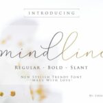 Mindline Script Font Poster 1