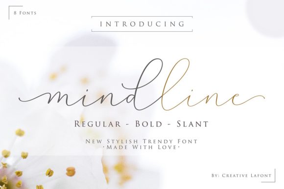 Mindline Script Font Poster 1