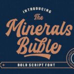 Minerals Buble Font Poster 1