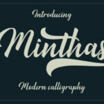 Minthas Script Font Poster 1