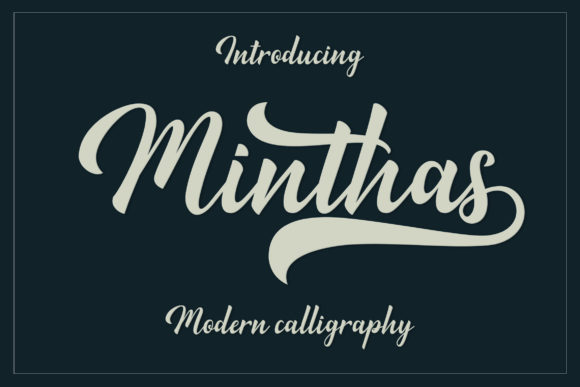 Minthas Script Font Poster 1