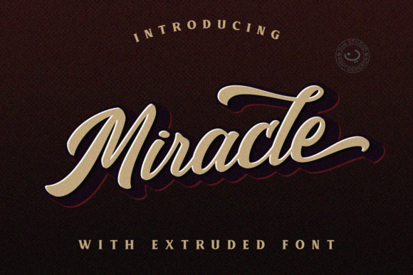 Miracle Script Font Poster 1