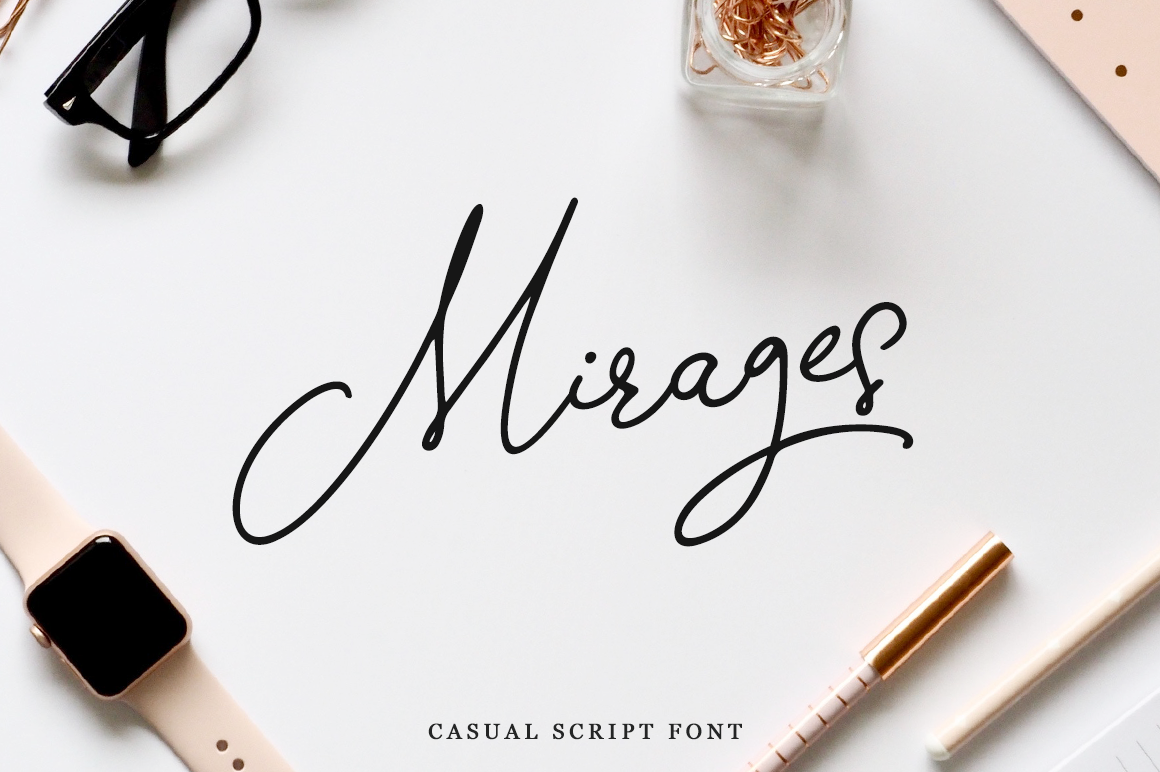 Mirages Font Poster 1