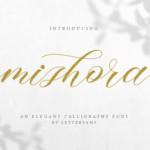 Mishora Script Font Poster 1