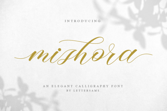 Mishora Script Font Poster 1