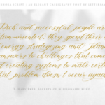 Mishora Script Font Poster 2