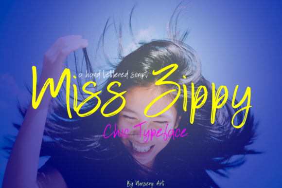Miss Zippy Font Poster 1