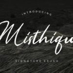 Misthique Font Poster 1