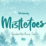 Mistletoes Font Poster 1