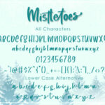 Mistletoes Font Poster 8