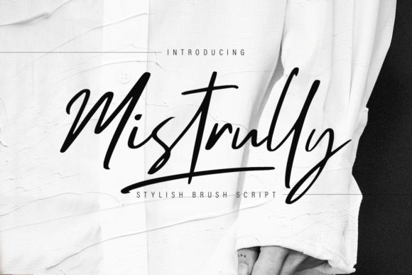 Mistrully Script Font Poster 1