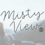 Misty View Font Poster 1
