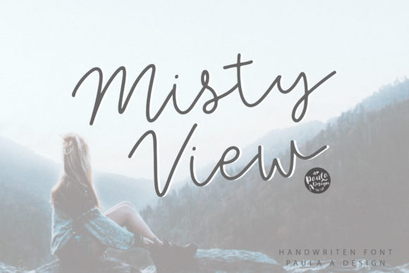 Misty View Font Poster 1