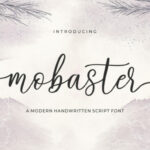 Mobaster Script Font Poster 1