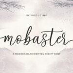 Mobaster Script Font Poster 8