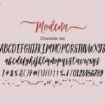 Modena Font Poster 12