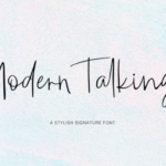 Modern Talking Font Poster 1
