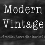 Modern Vintage Font Poster 1