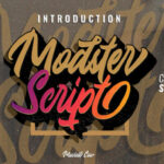 Modster Script Font Poster 1