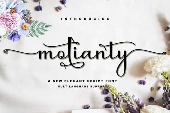 Molianty Script Font Molianty Script Font Poster 1