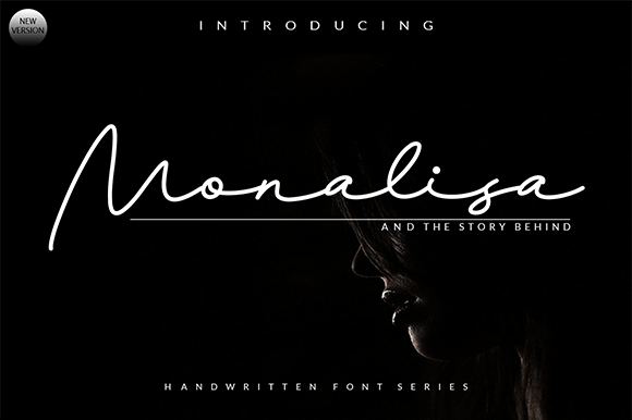 Monalisa Script Font Poster 1