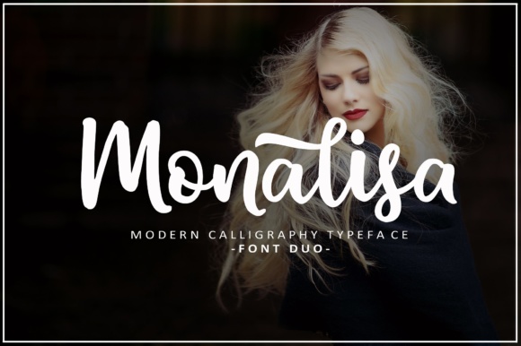 Monalisa Script Font Poster 1