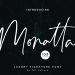 Monatta Font Poster 1