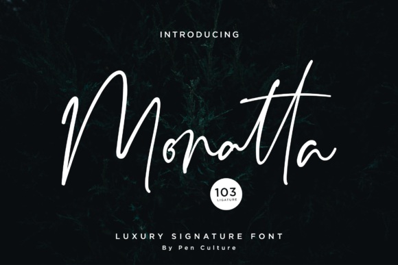 Monatta Font Poster 1