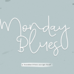 Monday Blues Font Poster 1
